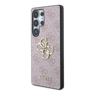 Samsung Galaxy S25 Ultra Guess 4G Big Metal Logo Hybrid Cover - Pink