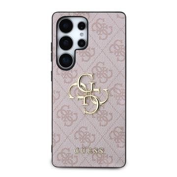 Samsung Galaxy S25 Ultra Guess 4G Big Metal Logo Hybrid Cover - Pink