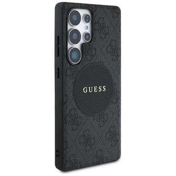 Samsung Galaxy S25 Ultra Guess 4G Round Patch Classic Logo Cover - MagSafe-kompatibel - Sort
