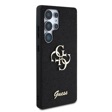 Samsung Galaxy S25 Ultra Guess Fixed Glitter 4G Metal Logo Cover - Sort