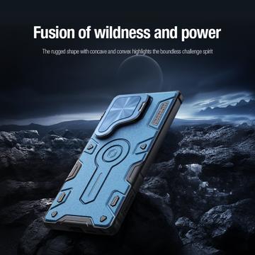 Samsung Galaxy S25 Ultra Nillkin CamShield Armor Prop Hybrid Cover - MagSafe-kompatibel - Blå