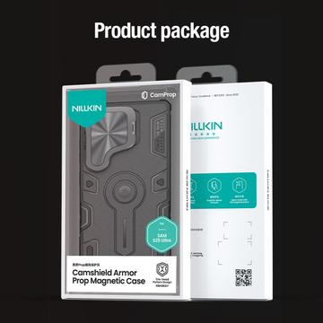 Samsung Galaxy S25 Ultra Nillkin CamShield Armor Prop Hybrid Cover - MagSafe-kompatibel - Blå