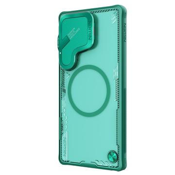 Samsung Galaxy S25 Ultra Nillkin IceBlade Prop Magnetisk Cover - MagSafe-kompatibel, skydelåg til linse - Grøn