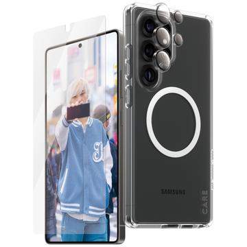 Samsung Galaxy S25 Ultra PanzerGlass Care Flagship 3-i-1-pakke - Klar
