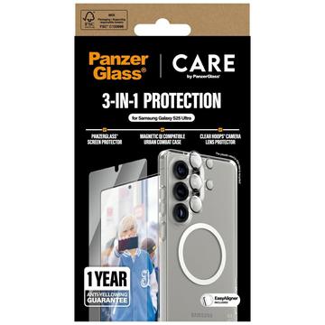 Samsung Galaxy S25 Ultra PanzerGlass Care Flagship 3-i-1-pakke - Klar