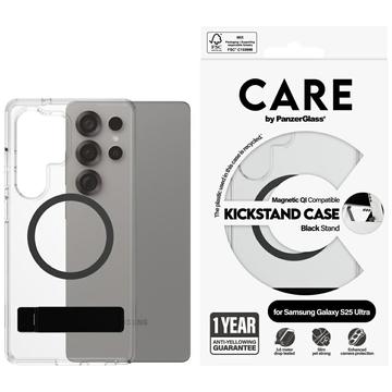 Samsung Galaxy S25 Ultra PanzerGlass Care Kickstand Cover - MagSafe-kompatibel - Klar / Sort