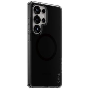 Samsung Galaxy S25 Ultra PanzerGlass Care Smokey Urban Combat Cover - MagSafe-kompatibel - Gennemsigtig sort