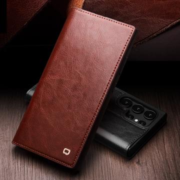 Samsung Galaxy S25 Ultra Qialino Classic Læderpung - Sort