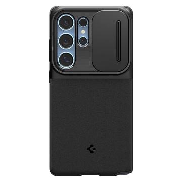 Samsung Galaxy S25 Ultra Spigen Optik Armor Cover - Sort