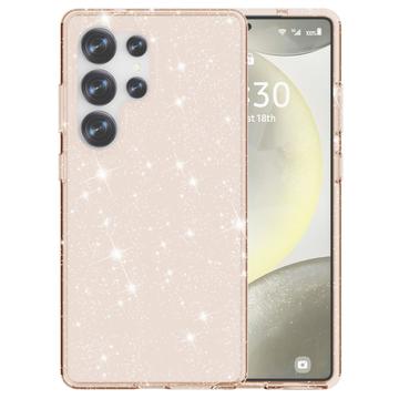 Samsung Galaxy S25 Ultra Stylish Glitter Series Hybrid Cover - Guld