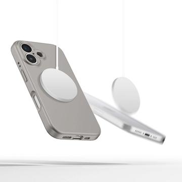 iPhone 16e/17e Tech-Protect flydende silikone cover - MagSafe-kompatibel - Stengrå
