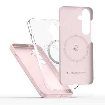 iPhone 16e/17e Tech-Protect flydende silikone cover - MagSafe-kompatibel - Pink Perle