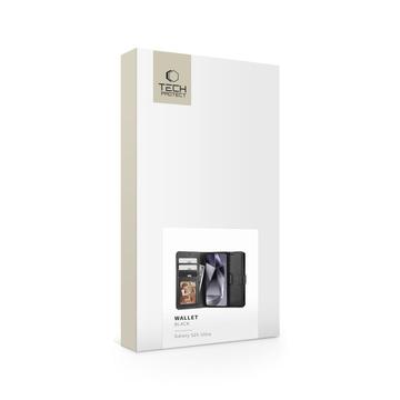 Samsung Galaxy S25 Ultra Tech-Protect Pungetui med Magnet og Stativ - Sort