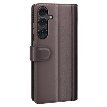 Samsung Galaxy S25 Læderpung med Stativ - Brun