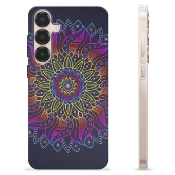 Samsung Galaxy S25+ TPU Cover - Farverig Mandala