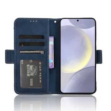 Samsung Galaxy S25+ Kortholder Pung Etui - Blå