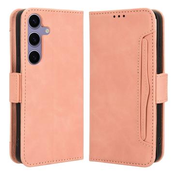 Samsung Galaxy S25+ Kortholder Pung Etui - Pink