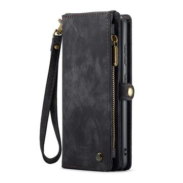 Samsung Galaxy S25+ Caseme 008 2-i-1 Multifunktionel Pung - Sort