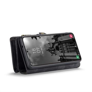 Samsung Galaxy S25+ Caseme 008 2-i-1 Multifunktionel Pung - Sort