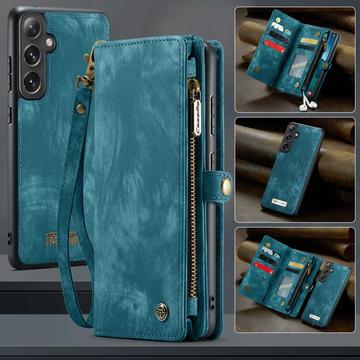 Samsung Galaxy S25+ Caseme 008 2-i-1 Multifunktionel Pung - Blå
