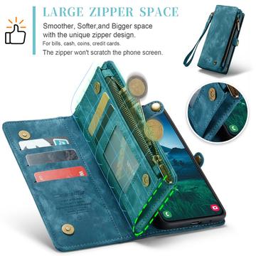 Samsung Galaxy S25+ Caseme 008 2-i-1 Multifunktionel Pung - Blå