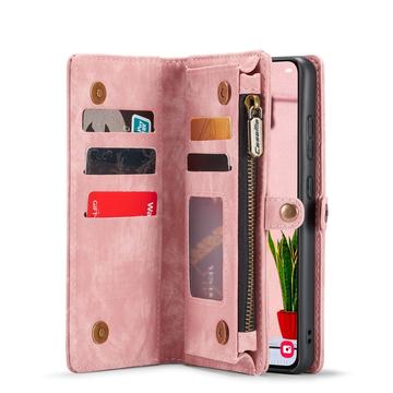 Samsung Galaxy S25+ Caseme 008 2-i-1 Multifunktionel Pung - Pink