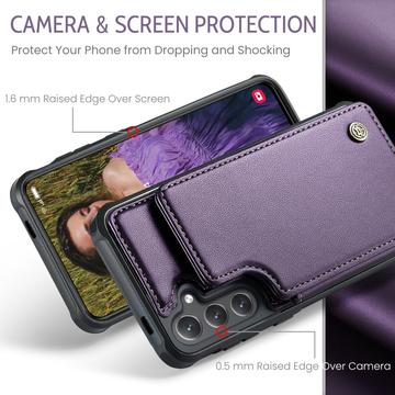 Samsung Galaxy S25+ Caseme C22-etui RFID-kortpung - lilla