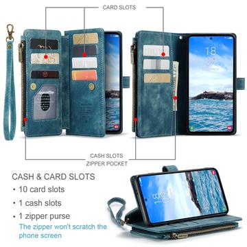 Samsung Galaxy S25+ Caseme C30 Multifunktionel Pung - Blå