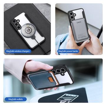 Samsung Galaxy S25+ Dux Ducis Skin X Pro Magnetisk Flip Cover - Sort