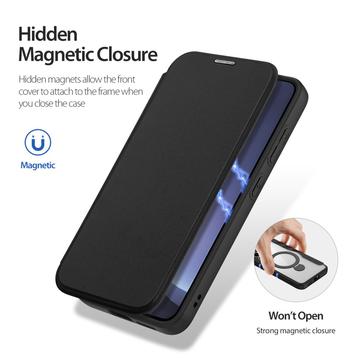 Samsung Galaxy S25+ Dux Ducis Skin X Pro Magnetisk Flip Cover - Sort