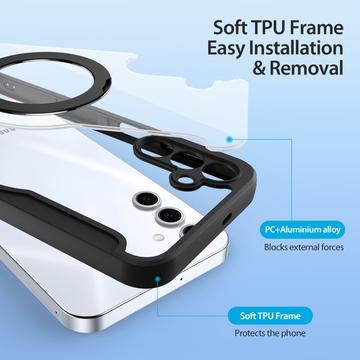 Samsung Galaxy S25+ Dux Ducis Skin X Pro Magnetisk Flip Cover - Sort