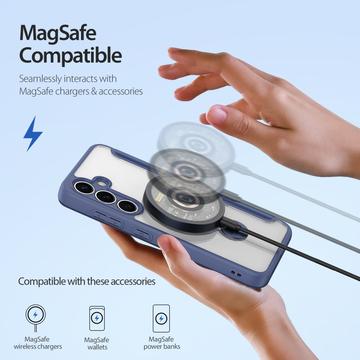 Samsung Galaxy S25+ Dux Ducis Skin X Pro Magnetisk Flip Cover - Blå