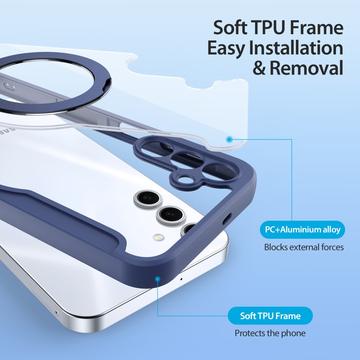 Samsung Galaxy S25+ Dux Ducis Skin X Pro Magnetisk Flip Cover - Blå