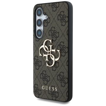 Samsung Galaxy S25+ Guess 4G Big Metal Logo Hybrid Cover - Brun