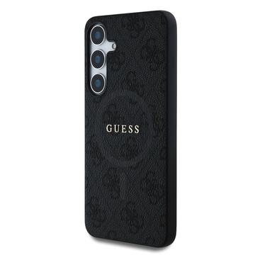 Samsung Galaxy S25+ Guess 4G farvet ringcover - MagSafe-kompatibel - Sort