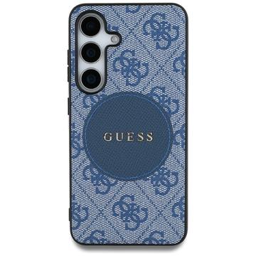 Samsung Galaxy S25+ Guess 4G Round Patch Classic Logo Cover - MagSafe-kompatibel - Blå