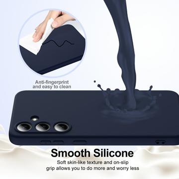 Samsung Galaxy S25+ Liquid Silikone Cover - MagSafe Kompatibel - Mørkeblå