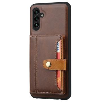 Samsung Galaxy S25+ Retro Style Cover med Pung - Brun