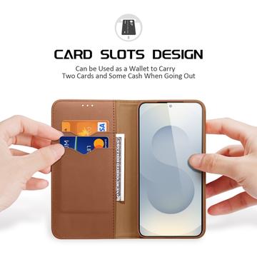 Samsung Galaxy S26 Dux Ducis Hivo Læderpung - Brun