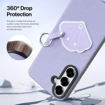 Samsung Galaxy S26 Dux Ducis Luvy cover med fingerring/håndrem - Lilla / Skal