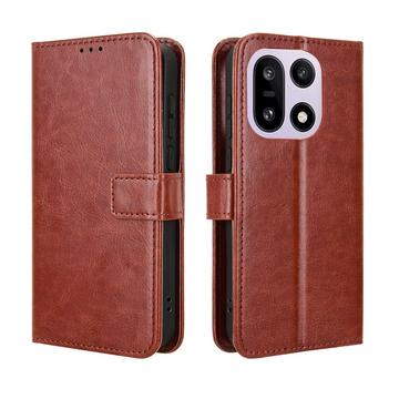 OnePlus 15 Pung Etui med Stativ - Brun