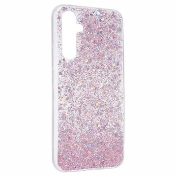 Samsung Galaxy S26 Glitter Flakes TPU Cover - Pink