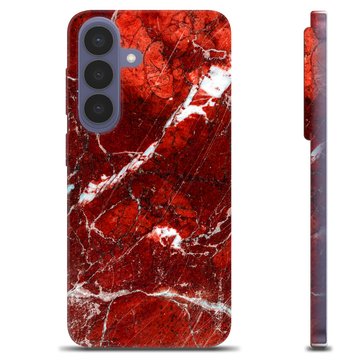 Samsung Galaxy S26+ TPU Cover - Rød Marmor