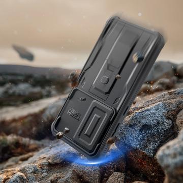 Samsung Galaxy S26 Tech-Protect Kevlar Cam+ 2-sæt cover - skærmbeskytter, kamerabeskytter, stativ - sort