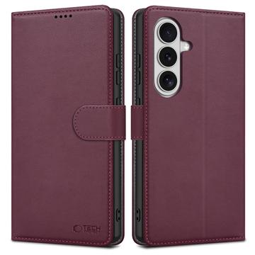 Samsung Galaxy S26 Tech-Protect Pung Cover med Magnet og Stativ - Morbær