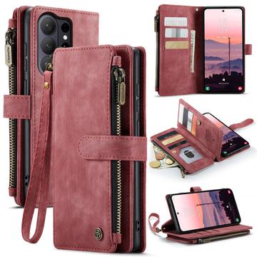 Samsung Galaxy S26 Ultra Caseme C30 Multifunktionel Pung - Rød