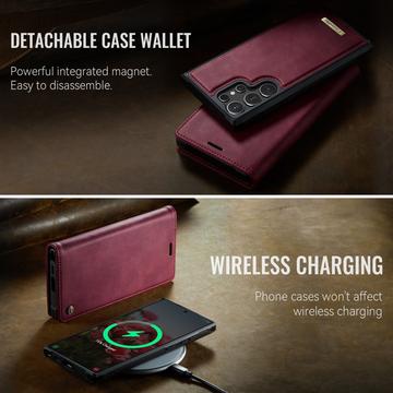 Samsung Galaxy S26 Ultra Caseme C49 2-i-1 aftagelig pungetui - MagSafe-kompatibel, RFID - Rød