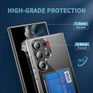 Samsung Galaxy S26 Ultra Gennemsigtigt Cover med Kortholder