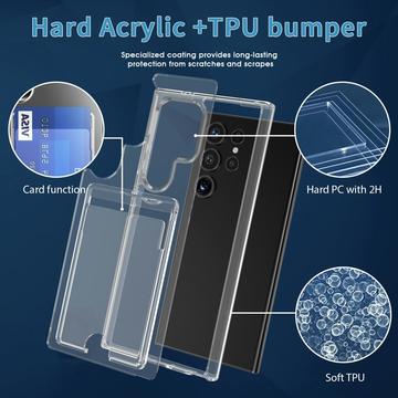 Samsung Galaxy S26 Ultra Gennemsigtigt Cover med Kortholder