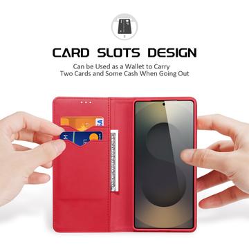 Samsung Galaxy S26 Ultra Dux Ducis Hivo Læderpung - Rød